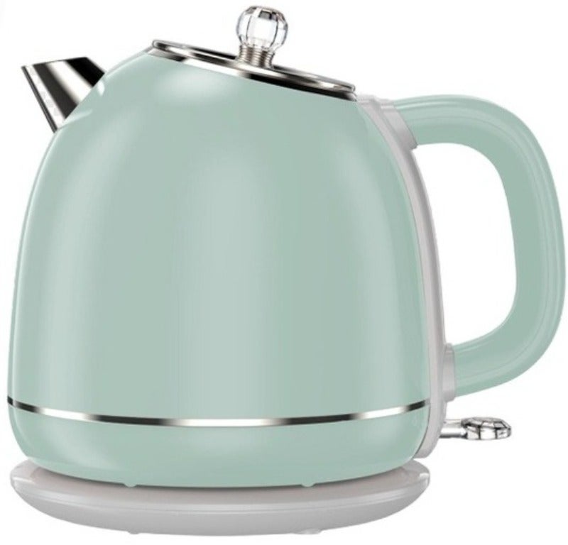 【إصدار محدود باللون الأخضر النعناعي】 غلاية كهربائية كلاسيكية سعة 1.7 لتر، ديكور مطبخ، غلي سريع بقوة 1800 واط، جدار مزدوج مضاد للحروق، للمنزل والمكتب - Image 1